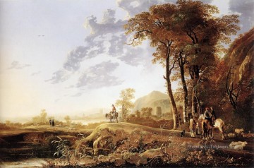  pittore - Soirée paysage de campagne peintre Aelbert Cuyp